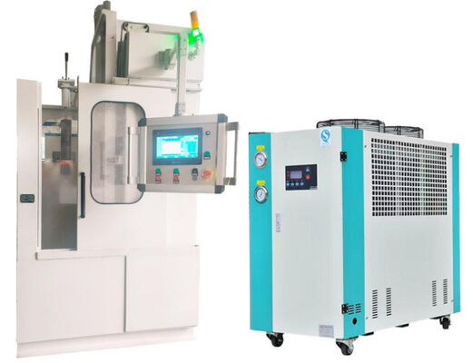 水冷システムを使用した非接触加熱誘導焼入れ機。鋼棒、シャフト、ギア、軸向け。